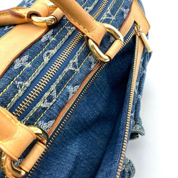 Louis Vuitton Neo Speedy Handbag Monogram Denim M95019 Blue SP1025 - Picture 7 of 11